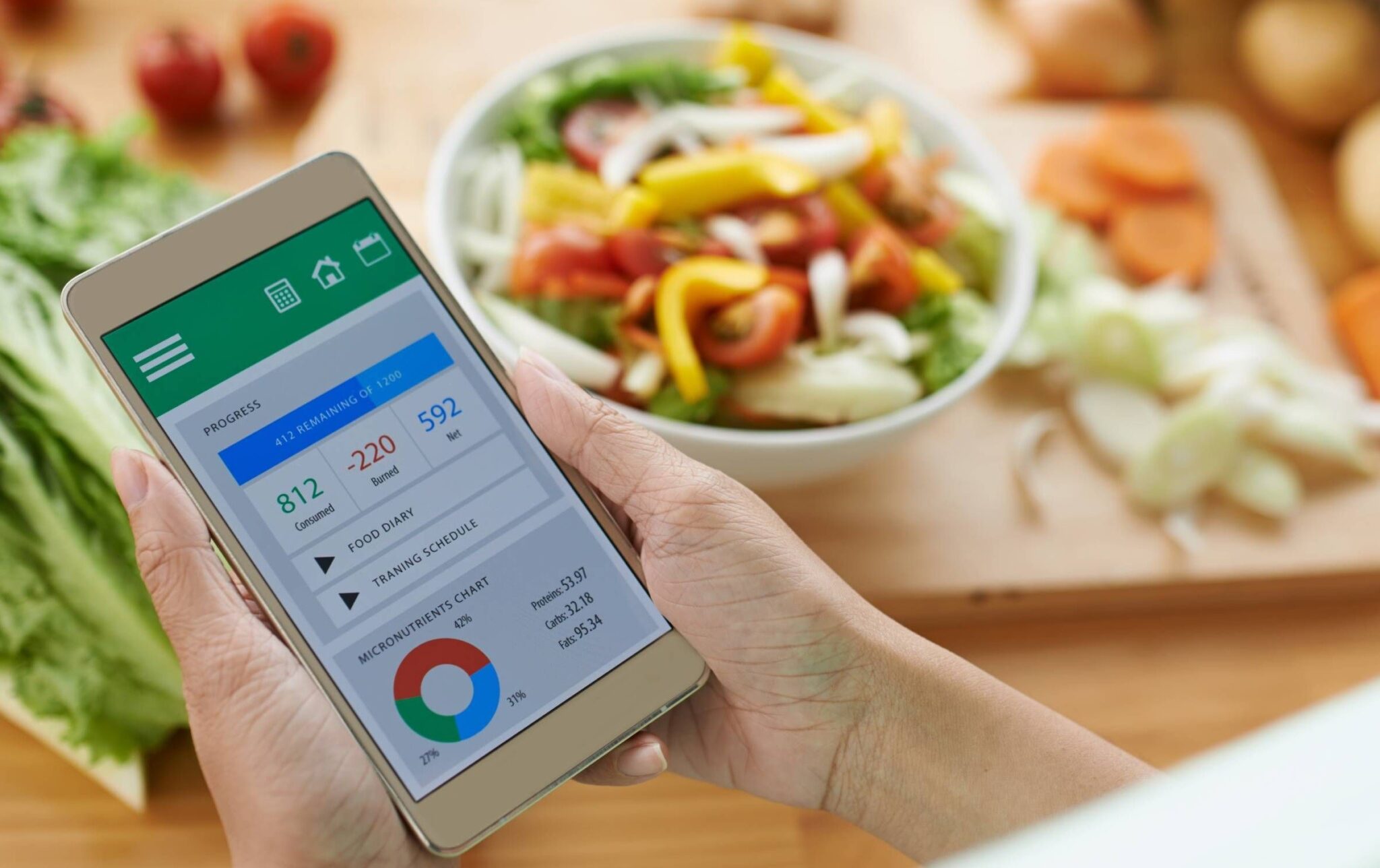 What features make the Diet & Nutrition mobile app stand apart?