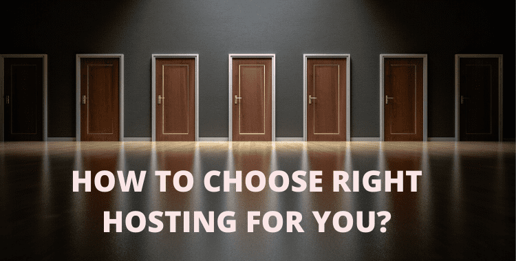 choose the right hosting package 