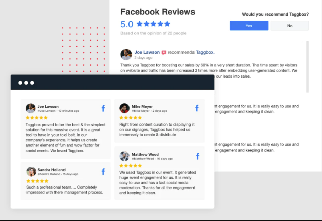 Embedding Facebook Reviews on Website