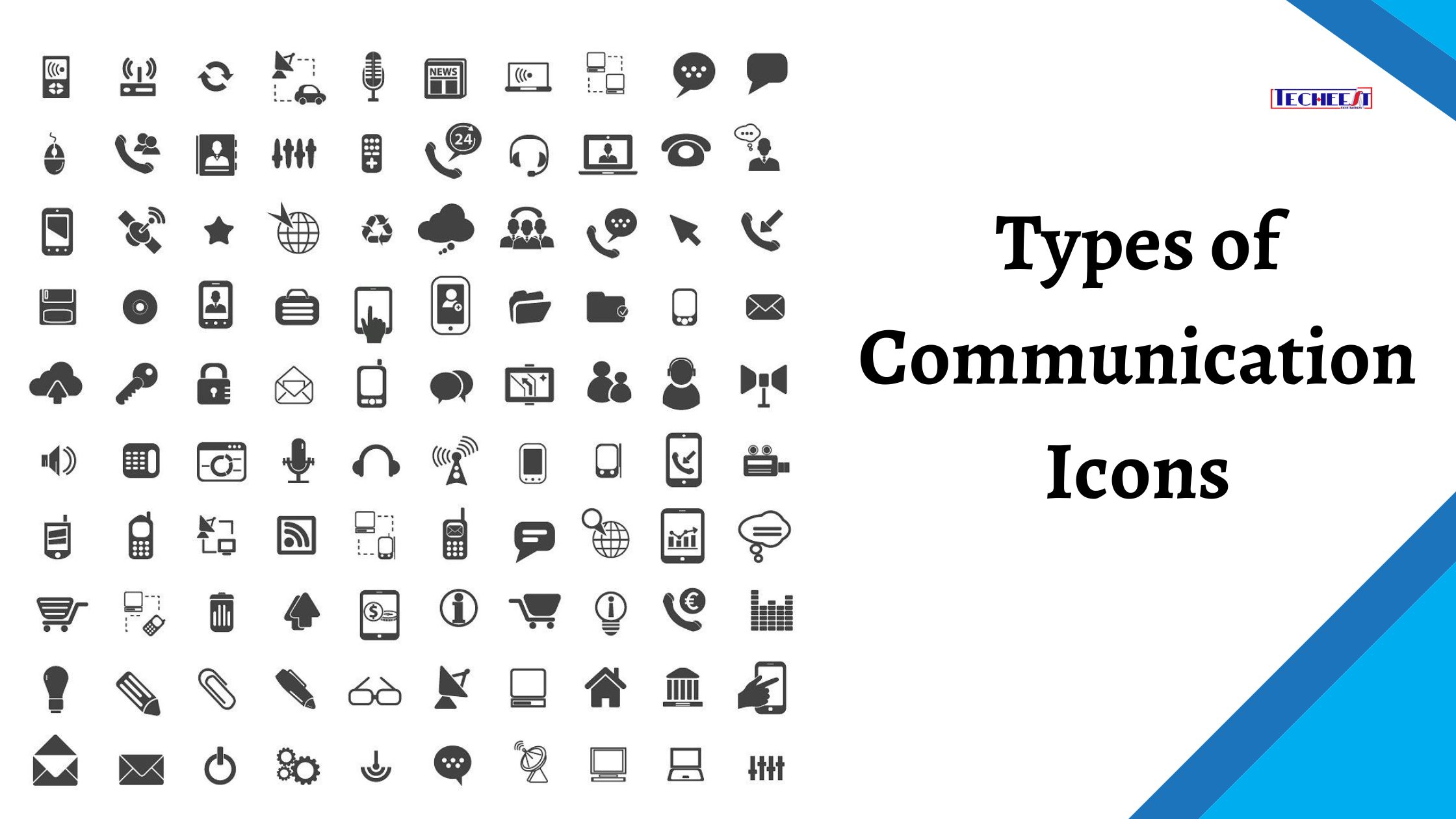 Types Of Communication Icons Variety Of Clip Art Options