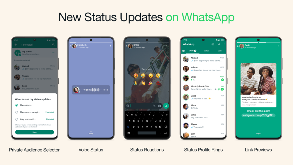 WhatsApp Status Enhancements